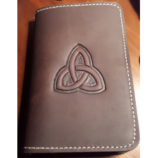 Trinity Knot Passport Cover Brown