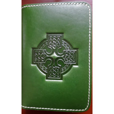 Celtic Cross Passport Cover Green