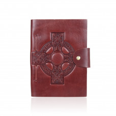 Celtic Cross Notebook Red