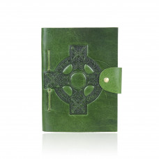 Celtic Cross Notebook Green