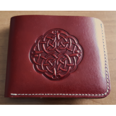 Celtic Knot Leather Wallet Red