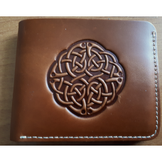 Celtic Knot Leather Wallet Tan