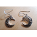 Moon Shaped Celtic Knot Earrings