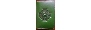Celtic Cross Passport Cover Green